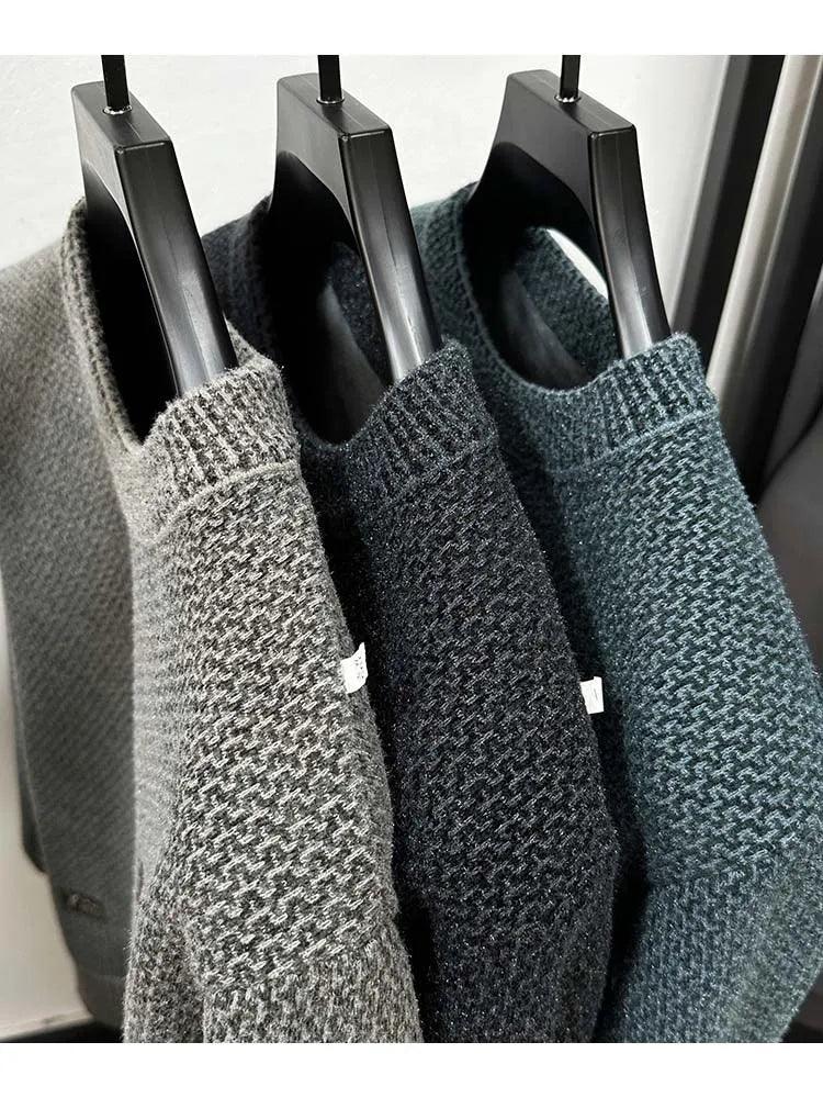 Suéter Borboun ™ Em Tricoline Luxuoso / Um Ícone de Conforto Masculino com Interior Aveludado! - ModernLar