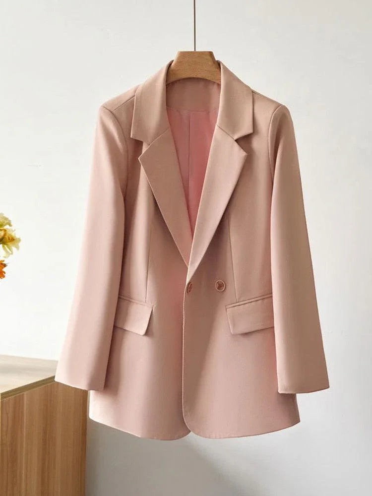 Novo Blazer Casual Chic Feminino - Elegância Minimalista Que Inspira! - ModernLar
