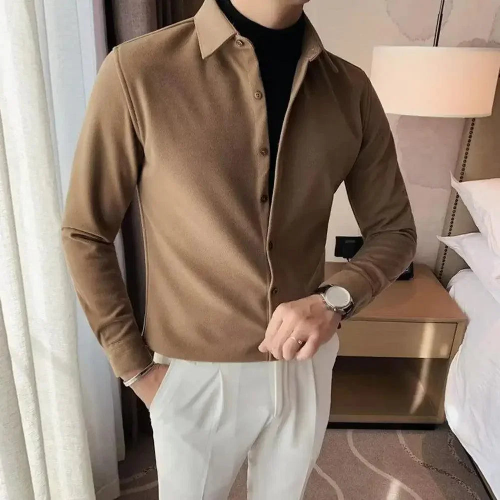 Camisa Social Knit Milão™ 2 em 1 / A Sofisticação Minimalista de Duas Peças com a Praticidade de Uma! - ModernLar