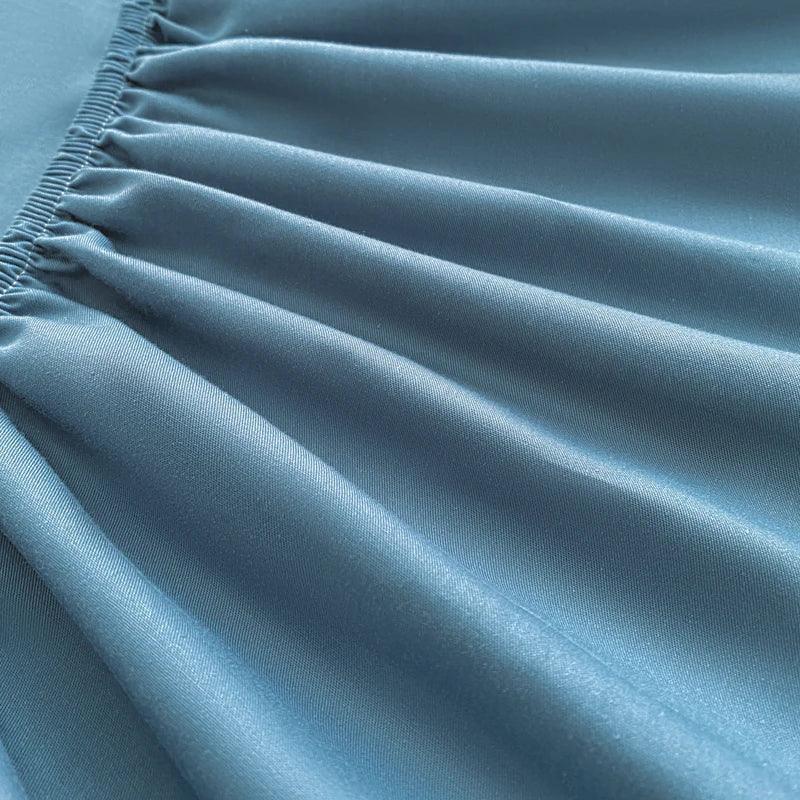 Jogo de Cama CharmeSoberano™ 600 Fios - Algodão Egípcio e Elegância Noturna! - ModernLar