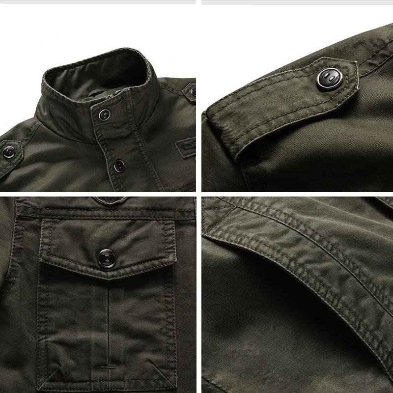Jaqueta Masculina Jeans Inspirada no Exército Americano - Warmjeans / Jaqueta Tática Para Você Que Ama o Estilo Militar! - ModernLar