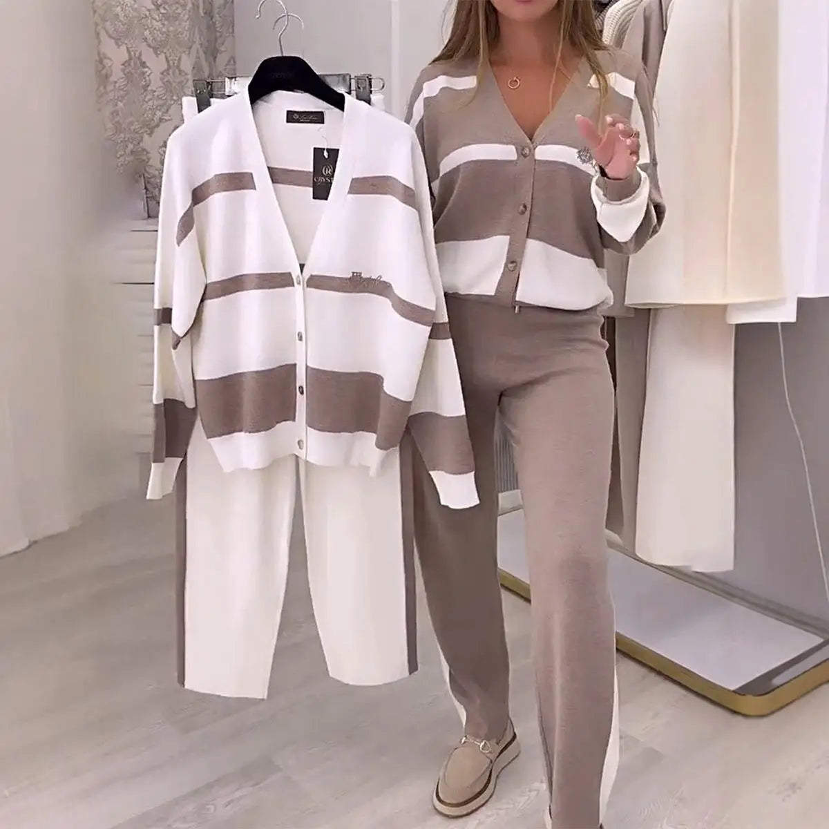 Conjunto Milane™ em Malha Premium com Design Contemporâneo