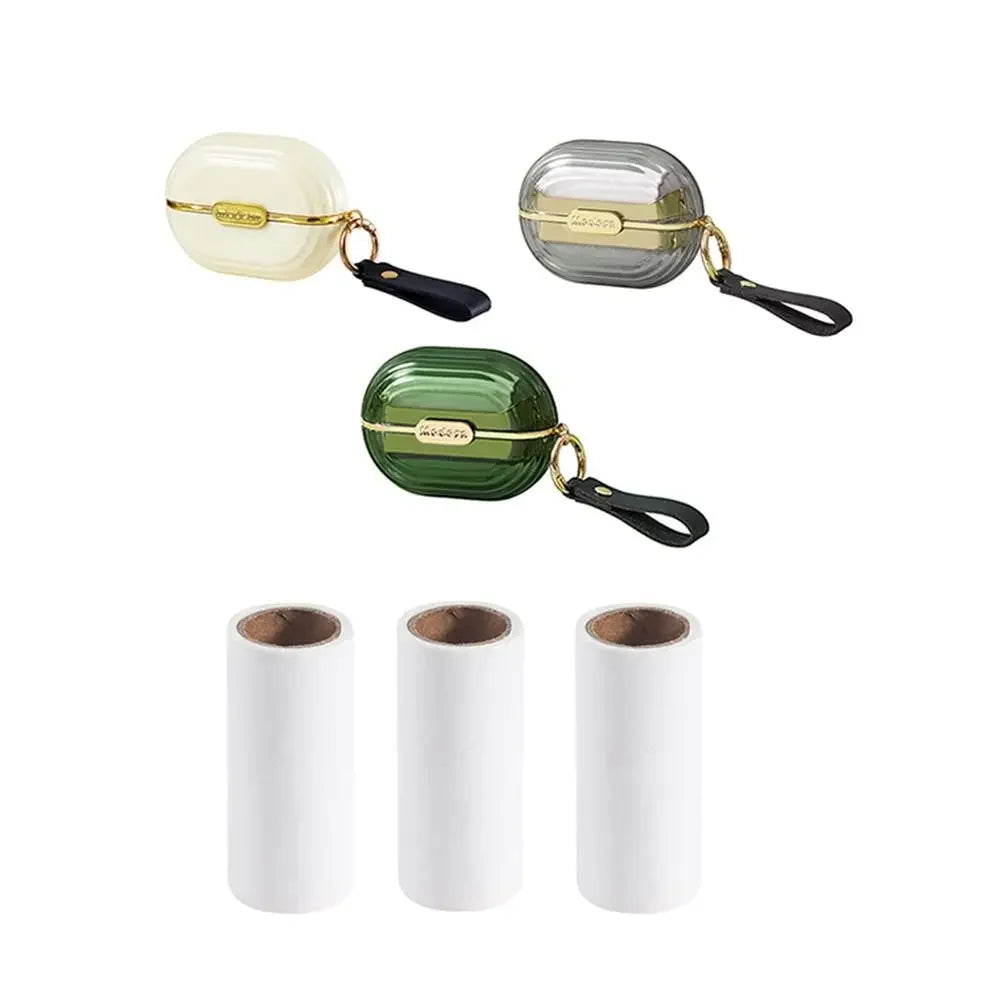 Removedor Portátil de Pelos e Fiapos Eletrostático Modern Lar™ com Brinde de 3 Rolos / Elegância e Praticidade Onde Você Estiver!