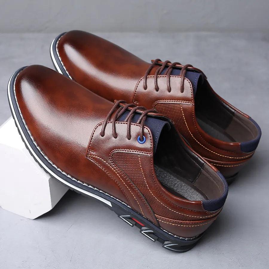 Sapato Masculino em Couro PU - Save Men / Estilo e Conforto Unidos em Um só Sapato! - ModernLar
