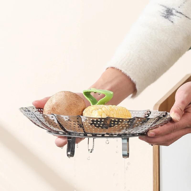 Kit de 2 Bandejas Vaporizadoras Modern Lar™ / Perfeita para Cozinhar no Vapor com Sabor e Saúde!