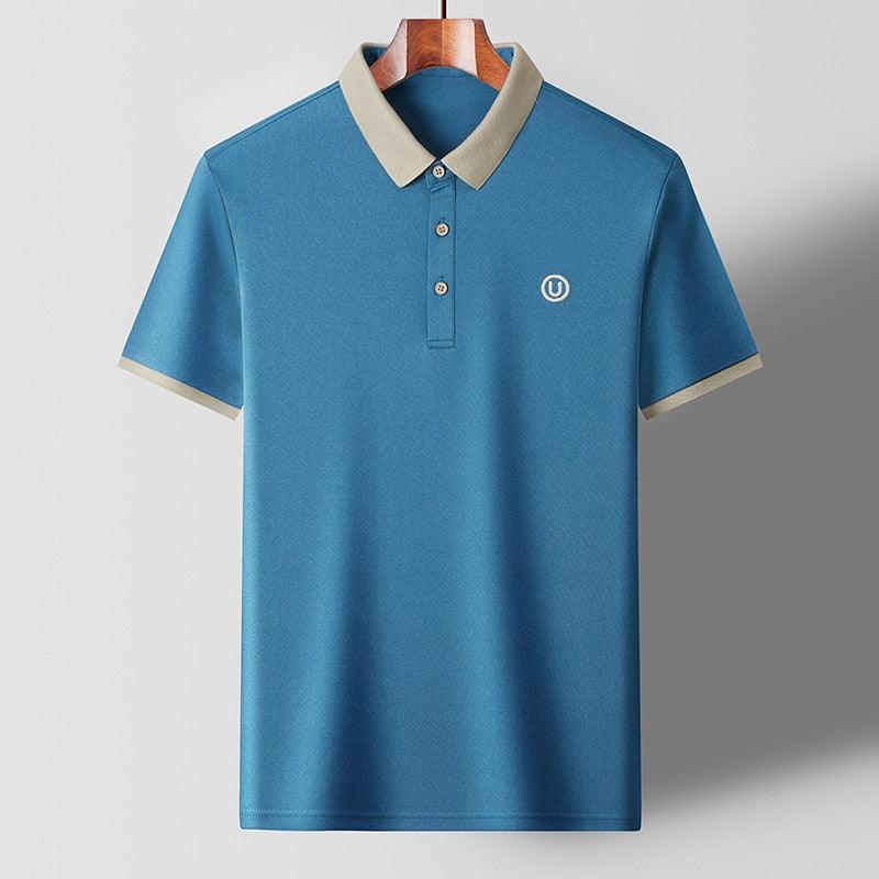 Camiseta Polo em Seda Gelo - Huracán / Descubra a Exclusiva Camiseta Polo em Seda Gelo que une Elegância e Conforto em Uma Só Peça! - ModernLar