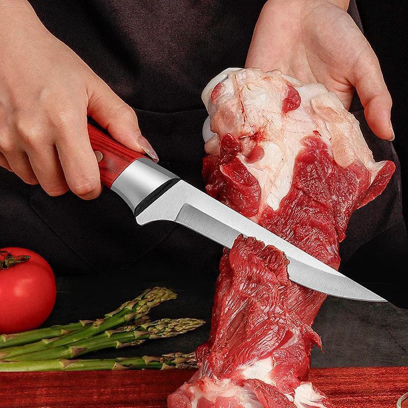 (Compre 2 e Leve 3) Faca Chef Dominus™ Profissional - Controle Total e Precisão Cirúrgica / Cozinhe Como um Mestre e Diga Adeus aos Cortes Irregulares!