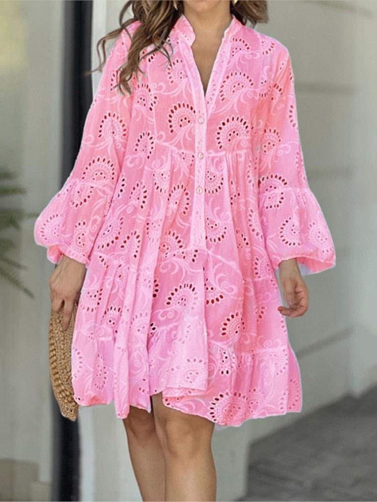 Vestido em Renda - Santorini / A Sua Melhor Opção quando o Assunto é Qualidade e Frescor!!! - ModernLar