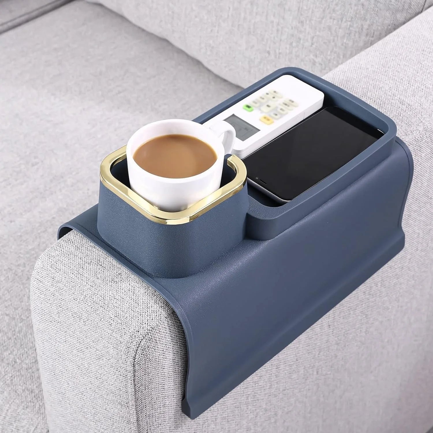 Suporte Multifuncional para Braço de Sofá Modern Lar™ / Organização e Conforto ao Seu Alcance!