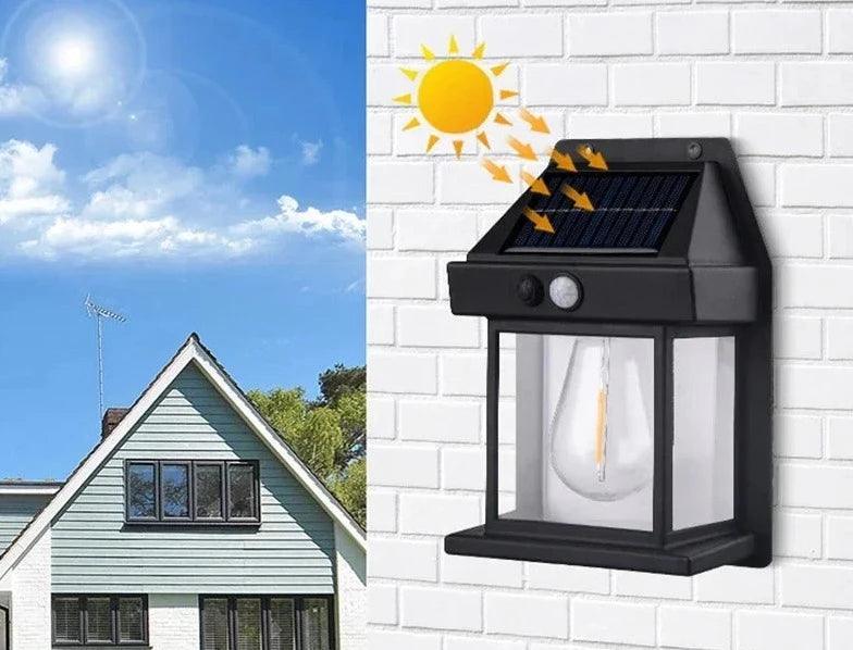 Lâmpada de Parede LuzSolar™: Iluminação e Confiança / A Vigilância Sustentável para seu Lar! - ModernLar