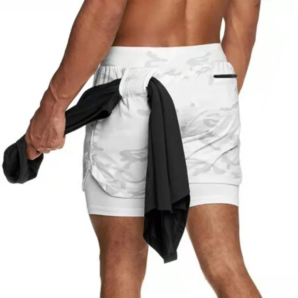 Shorts Masculino 2 em 1 com Suporte Para celular - ProSport / Estilo e Funcionalidade em um Só Produto! - ModernLar
