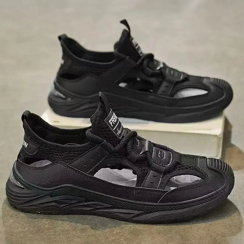 Sandália Kronos™ com Solado Antiderrapante e Design Respirável / Estilo Robusto para Seus Dias Mais Ativos!