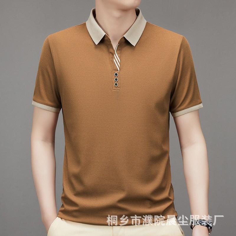 Camiseta Polo Premium em Seda gelo - Brayden / Sinta a Maciez da Seda Gelo na sua Pele com a Nossa Nova Polo Brayden! - ModernLar