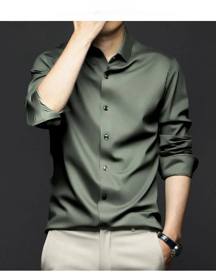 Camisa Social Alto Padrão IceSublime em Seda Gelo - ModernLar