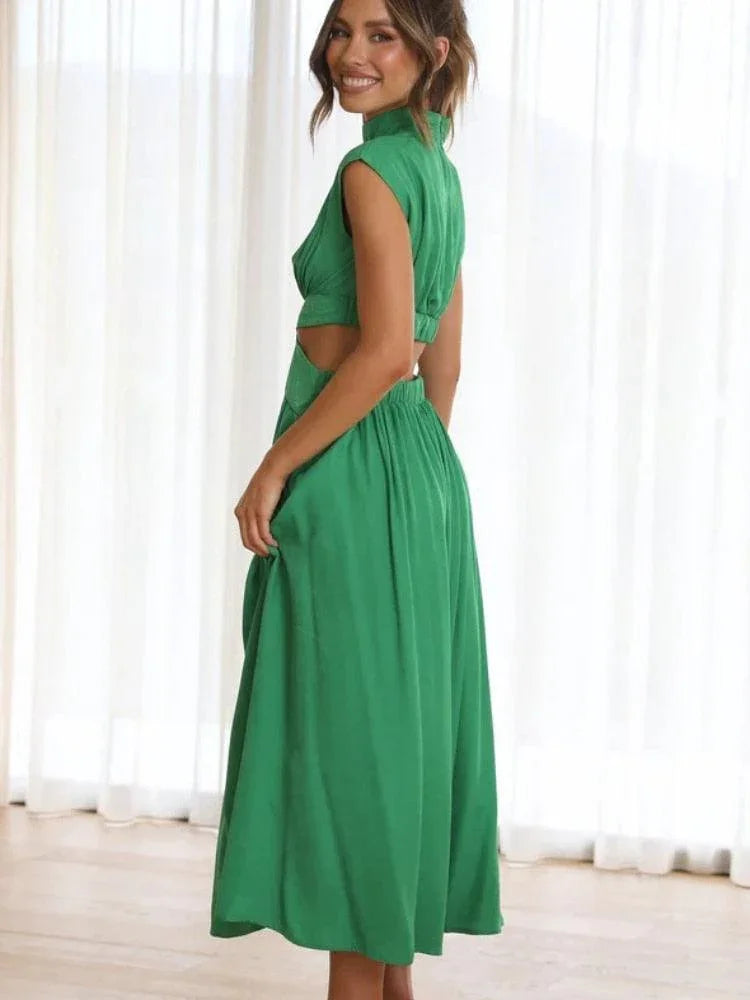 Vestido Dominique estilo 2 em 1 Cropped + Saia / O Mais Sútil, Confortável e Elegante! - ModernLar