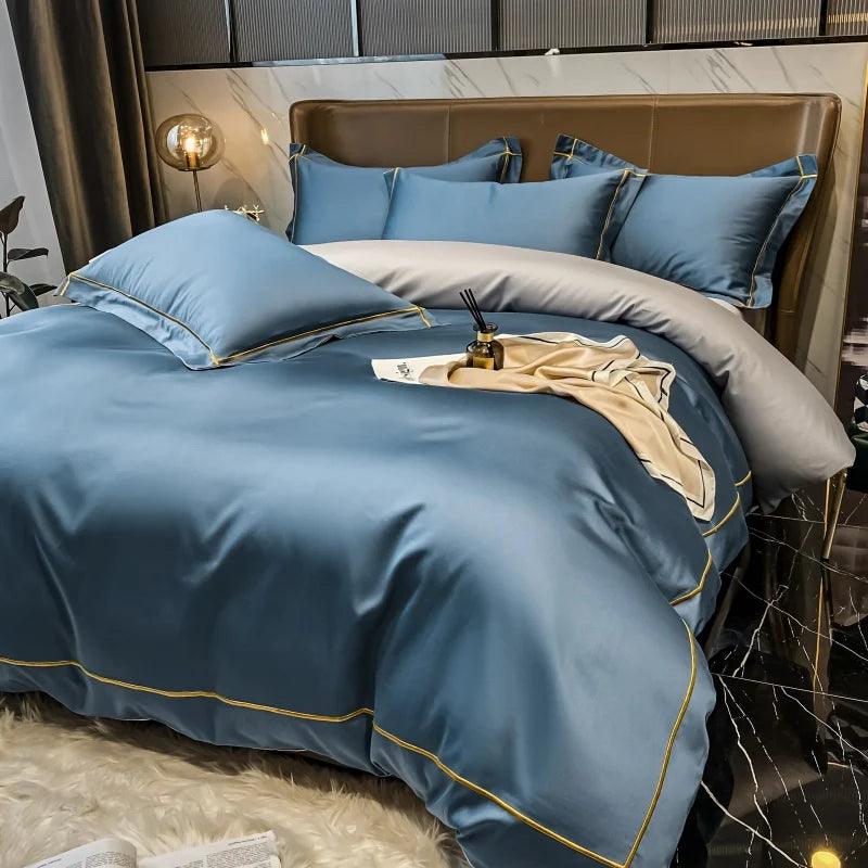 Jogo de Cama DreamLux™ Em Algodão Egípcio 600 Fios - ModernLar