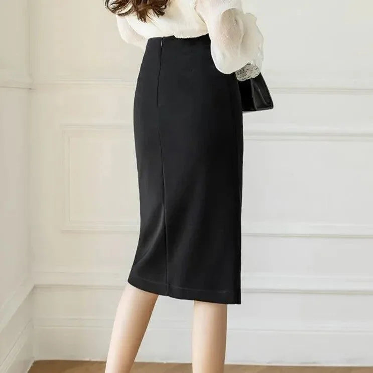 (Promo de Lançamento: Compre 1, Leve 2) Saias Lívia™ com Amarração Lateral e Cintura Alta / A Magia do Design Envolvente para um Look Urbano Distinto! - ModernLar