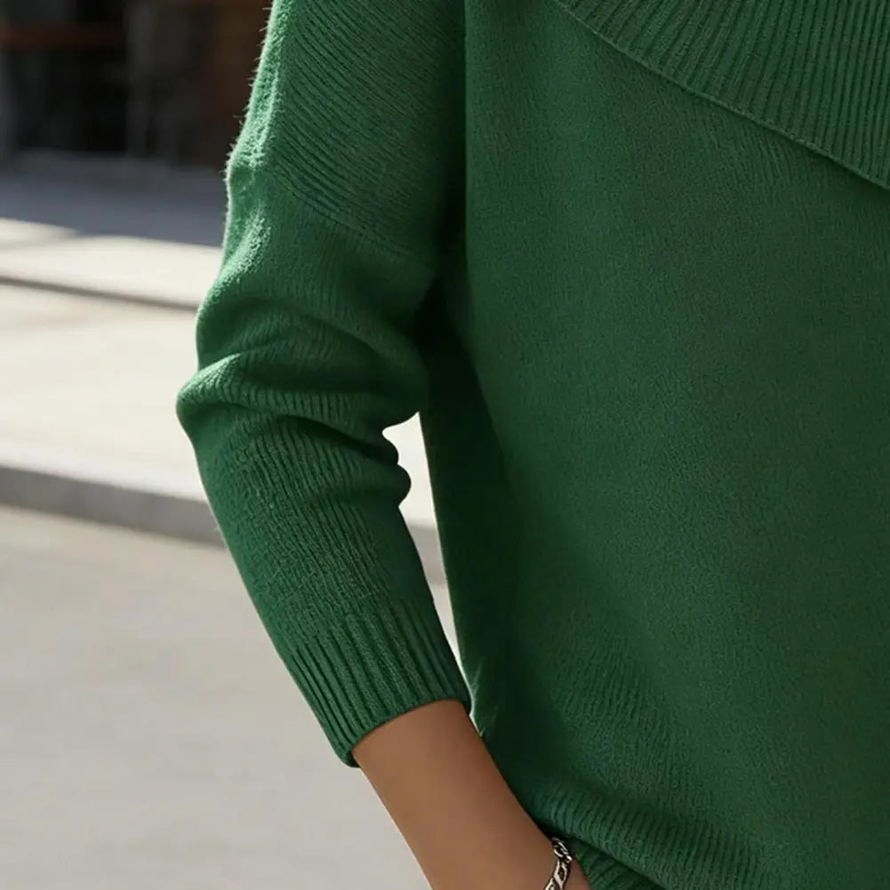 Blusa Noelle™ em Tricô Texturizado com Gola Estilizada