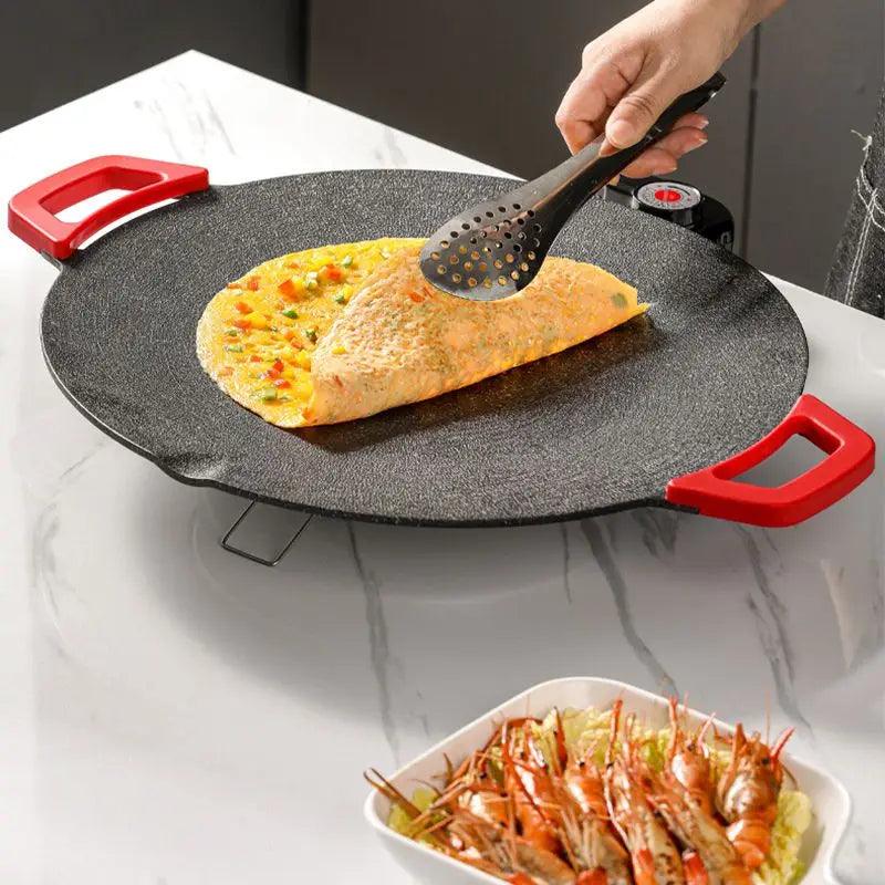 Grill Elétrico Antiaderente Panela de Pedra™ / Cozinhe com Praticidade, Saúde e Fácil Limpeza!
