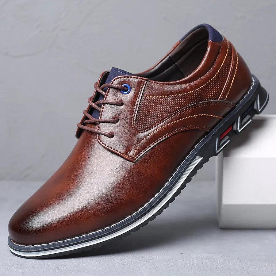 Sapato Masculino em Couro PU - Save Men / Estilo e Conforto Unidos em Um só Sapato! - ModernLar