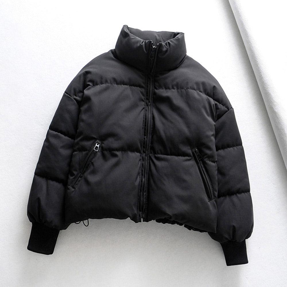 Jaqueta Puffer GoldLess™ com Gola Alta e Caimento Soltinho / A Mais Quentinha e Estilosa para você Arrasar no Inverno! - ModernLar