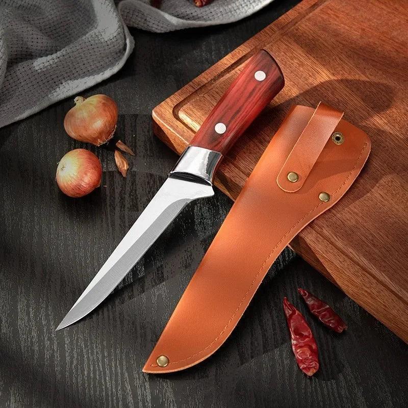 (Compre 2 e Leve 3) Faca Chef Dominus™ Profissional - Controle Total e Precisão Cirúrgica / Cozinhe Como um Mestre e Diga Adeus aos Cortes Irregulares!