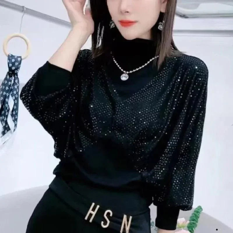 Blusinha Socialite™com Gola Alta / Elegânacia Discreta com um Toque de Luxo para o Dia a Dia! - ModernLar