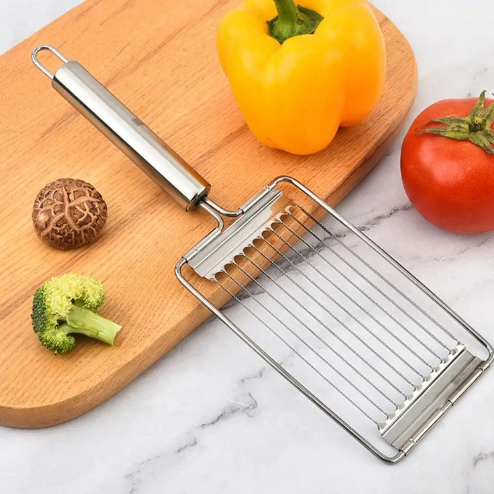 (Compre 1 e Leve 2) Fatiador de Legumes Modern Lar™ em Aço Inoxidável / Corte Perfeito e Precisão em Cada Fatiada!