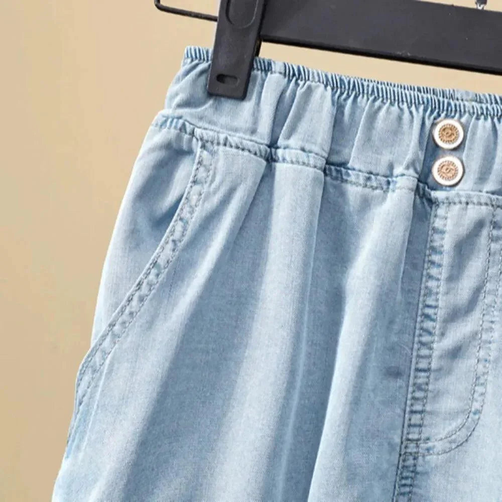 Shorts Jeans Stefan™ Super Soltinho / O Conforto e Frescor que Toda Mulher Merece! - ModernLar