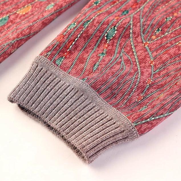 Blusa Manga Longa Flor de Liz™ com Detalhes em Strass e Tecido em Algodão / A Campeã de Elogios do Outono Inverno 2024! - ModernLar