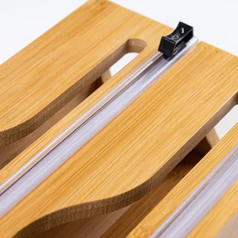 Organizador EcoClean Modern Lar™ em Bambu Natural com Trilhos de Corte Inteligente / Funcionalidade que Valoriza Seu Espaço