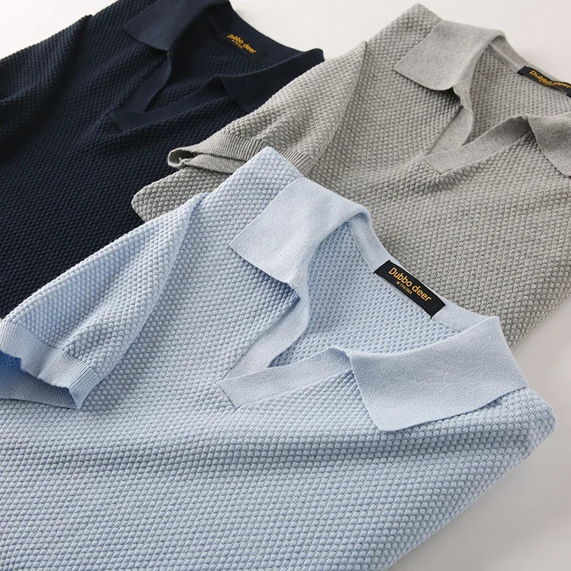 Polo Leonidas™ em Algodão Penteado com Elastano / Sofisticação Minimalista com Postura de Autoridade e Bom Gosto!