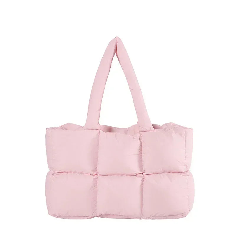 Bolsa Acolchoada Verona™ em Design Puff Ultraconfortável / Estilo Moderno e Toque Macio para Seu Dia a Dia!