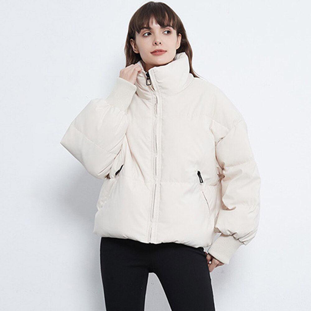 Jaqueta Puffer GoldLess™ com Gola Alta e Caimento Soltinho / A Mais Quentinha e Estilosa para você Arrasar no Inverno! - ModernLar