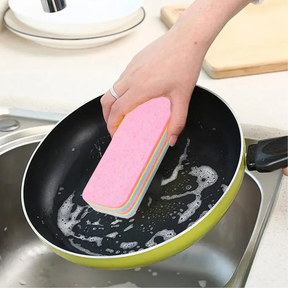 Esponja Multicolorida Modern Lar™ com Camadas Absorventes e Torção Fácil / Eficiência e Higiene em Cada Lavada!