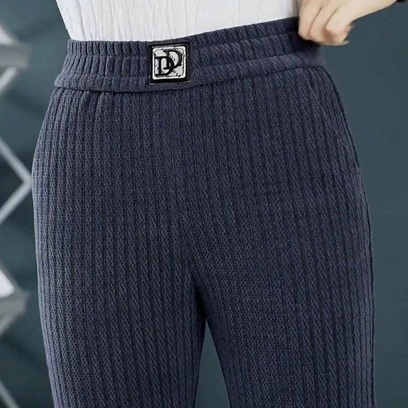 Calça Diva™ em Tricô Canelado / Conforto Premium e Estilo Chic para Todos os Dias de Inverno! - ModernLar