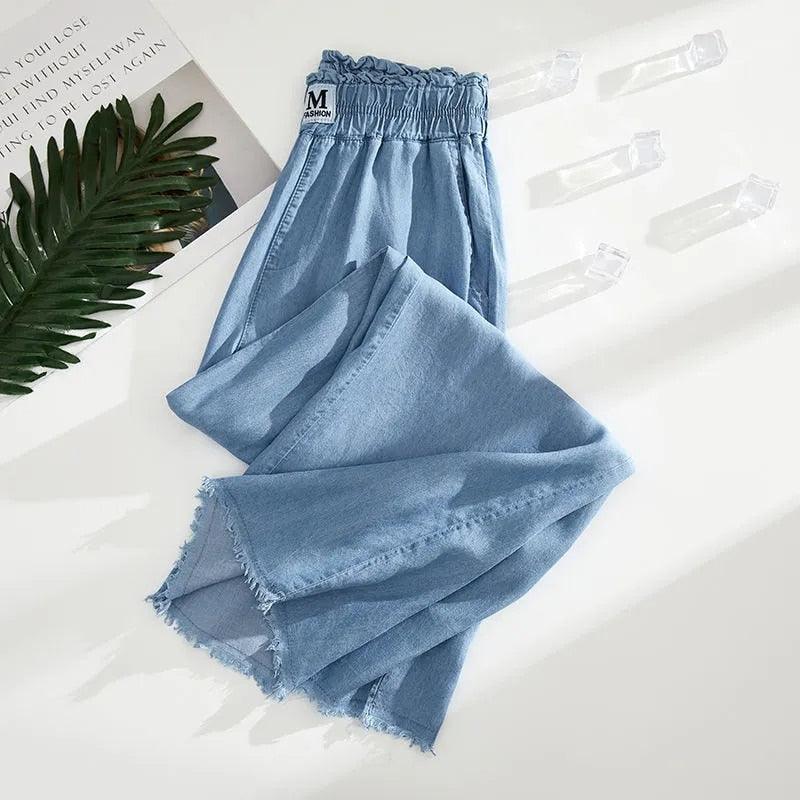 Calça Feminina em Seda Gelo - Denim Envy / O Segredo para Arrasar em Qualquer Ocasião! - ModernLar