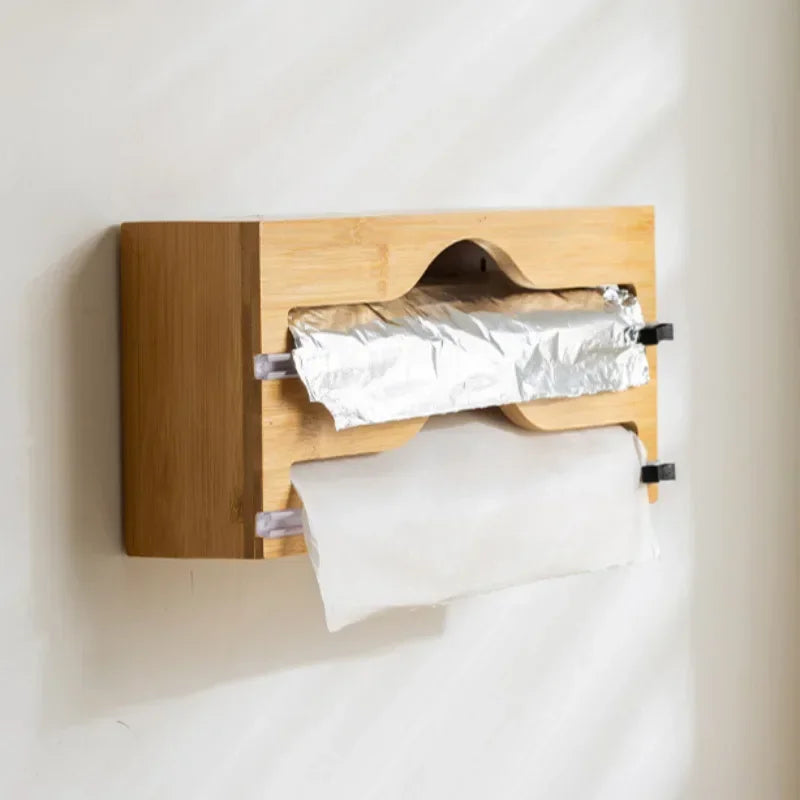 Organizador EcoClean Modern Lar™ em Bambu Natural com Trilhos de Corte Inteligente / Funcionalidade que Valoriza Seu Espaço