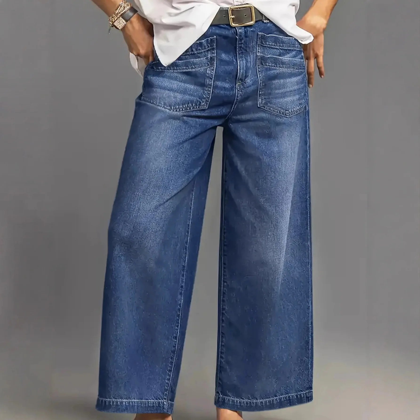 Calça Jeans Maeve™ Com Cintura Alta e Modelagem que Não Aperta