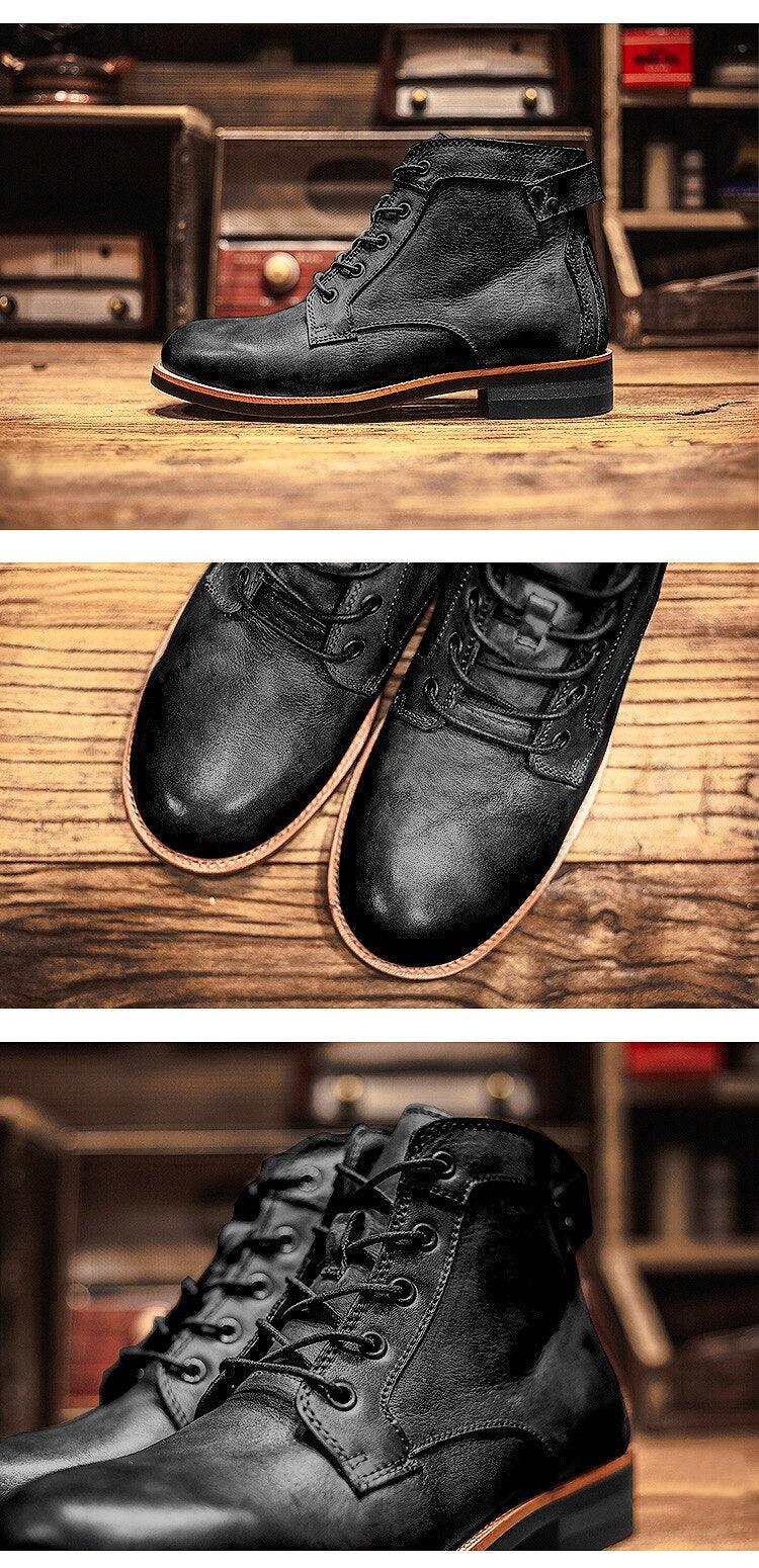 Bota Masculina em Couro Artesanal- ClassicMen / O Estilo do Homem Clássio Unidos em uma única Bota!!! - ModernLar