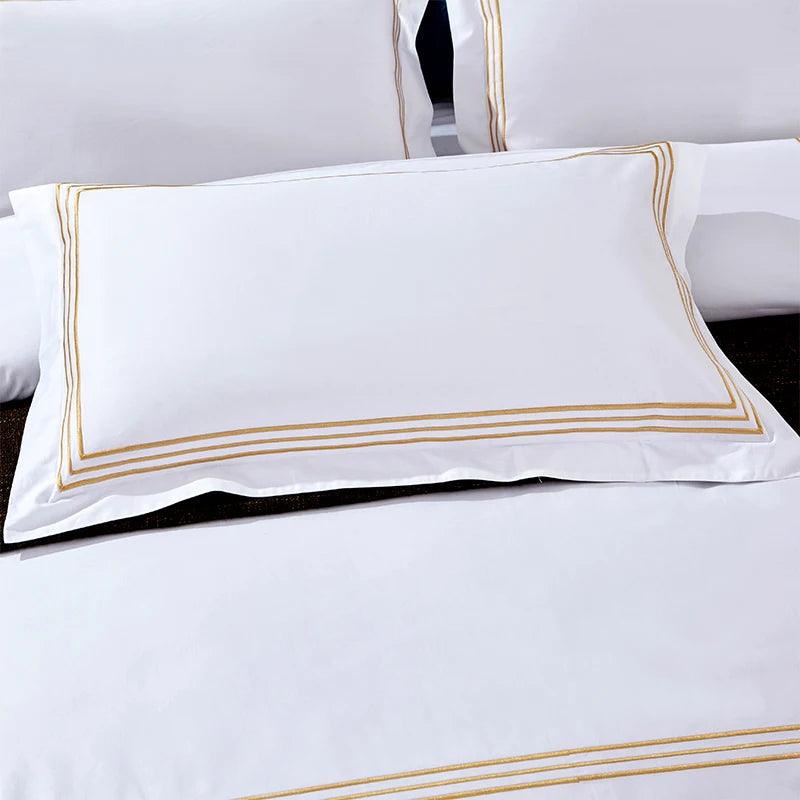 Jogo de Cama Aura de Alexandria™ - Conjunto de Cama em Algodão Egípcio, 4 Peças - ModernLar