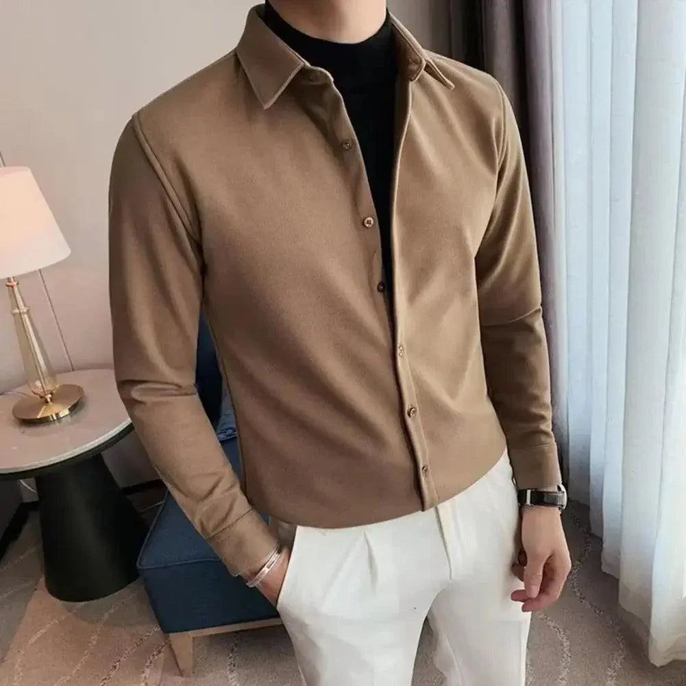 Camisa Social Knit Milão™ 2 em 1 / A Sofisticação Minimalista de Duas Peças com a Praticidade de Uma! - ModernLar