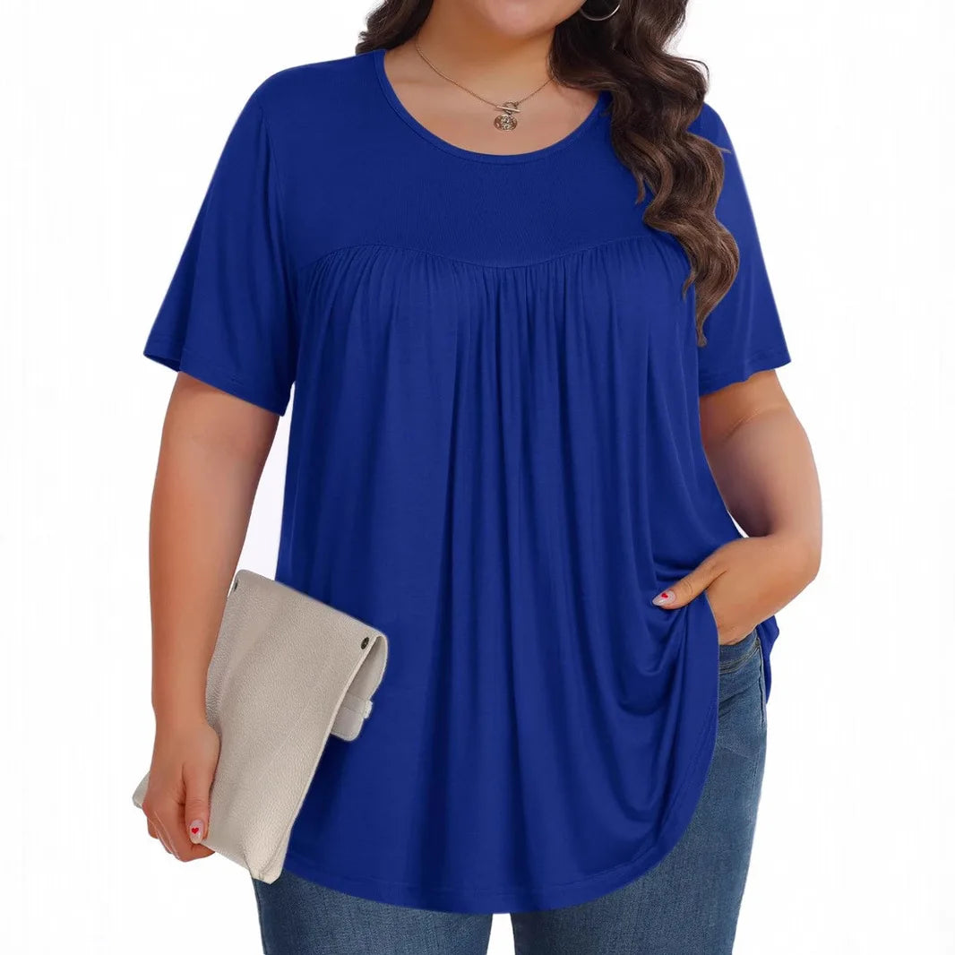 Blusa Lirena™ com Estampas Charmosas e Modelagem Franzida / Uma Peça Apaixonante Para Dar Mais Vida Aos Seus Looks