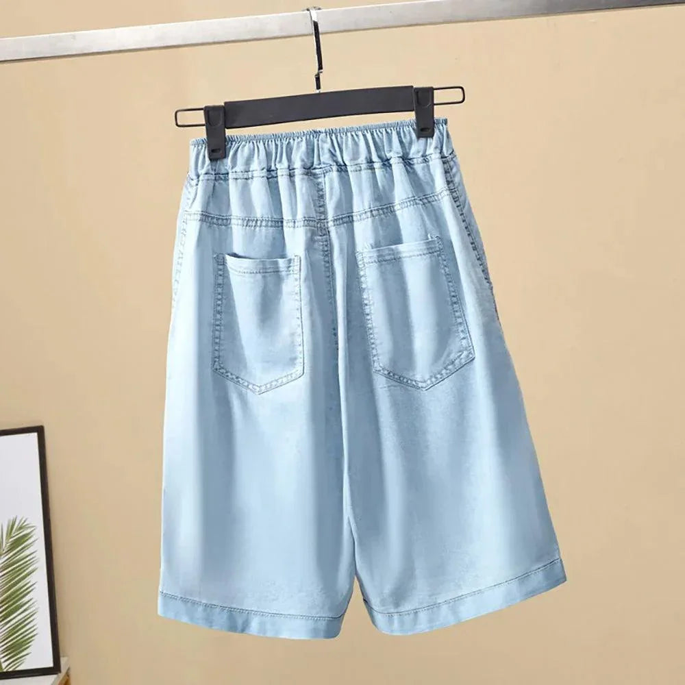 Shorts Jeans Stefan™ Super Soltinho / O Conforto e Frescor que Toda Mulher Merece! - ModernLar