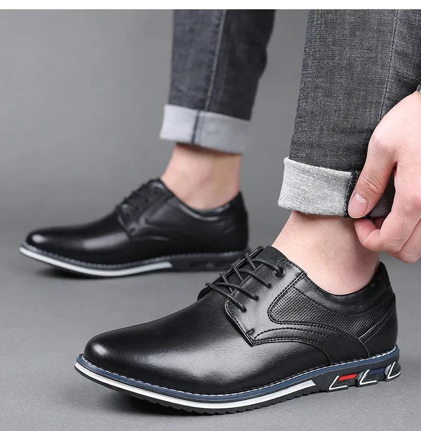 Sapato Masculino em Couro PU - Save Men / Estilo e Conforto Unidos em Um só Sapato! - ModernLar