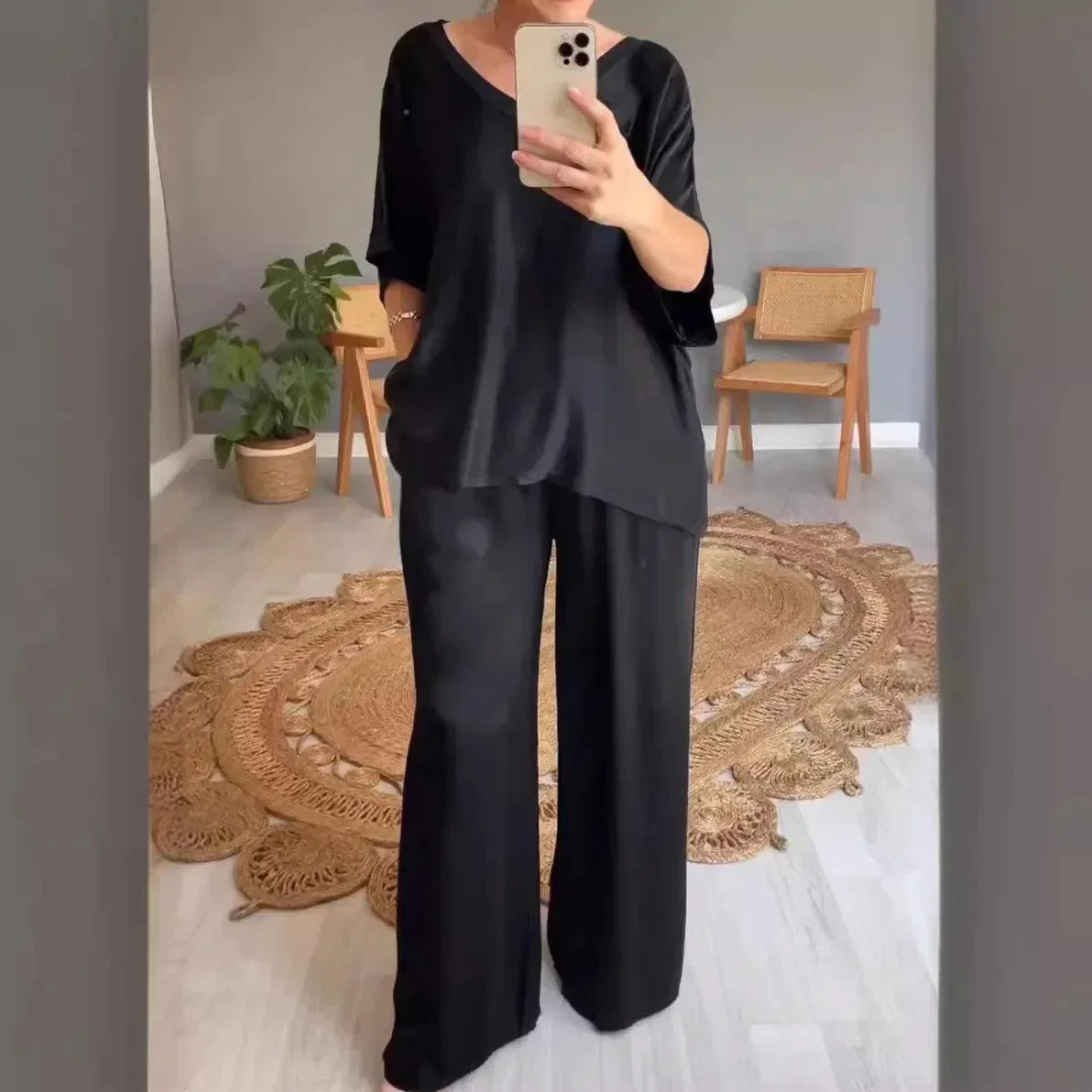 Conjunto Dubai™ em Cetim Luxuoso / Brilho, Conforto e Sofisticação para Cada Ocasião! - ModernLar