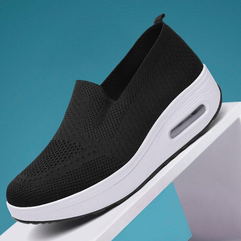 Tênis Slip-on Casual Aniston™ com Tecido Super Respirável e Amortecedor Confort - ModernLar