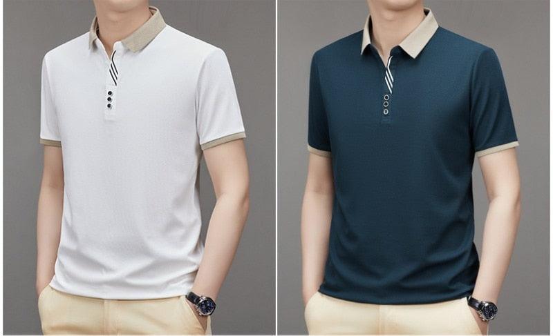 Camiseta Polo Premium em Seda gelo - Brayden / Sinta a Maciez da Seda Gelo na sua Pele com a Nossa Nova Polo Brayden! - ModernLar