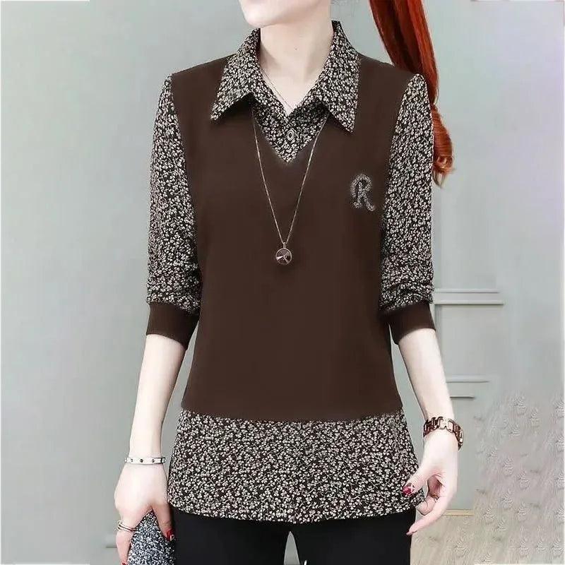 Blusinha Social Rafella™ 2 em 1 / O Charme do Visual Sobreposto com o Conforto de Uma Única Peça! - ModernLar