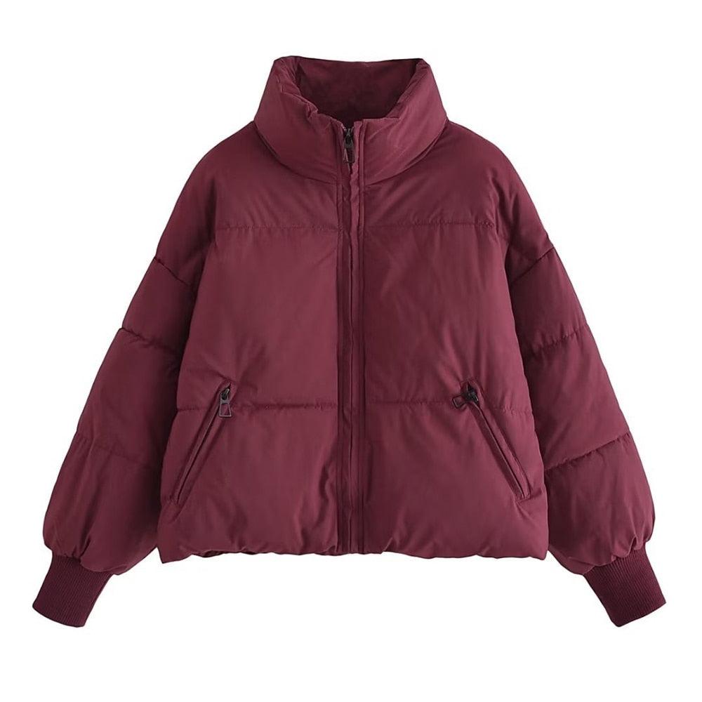 Jaqueta Puffer GoldLess™ com Gola Alta e Caimento Soltinho / A Mais Quentinha e Estilosa para você Arrasar no Inverno! - ModernLar